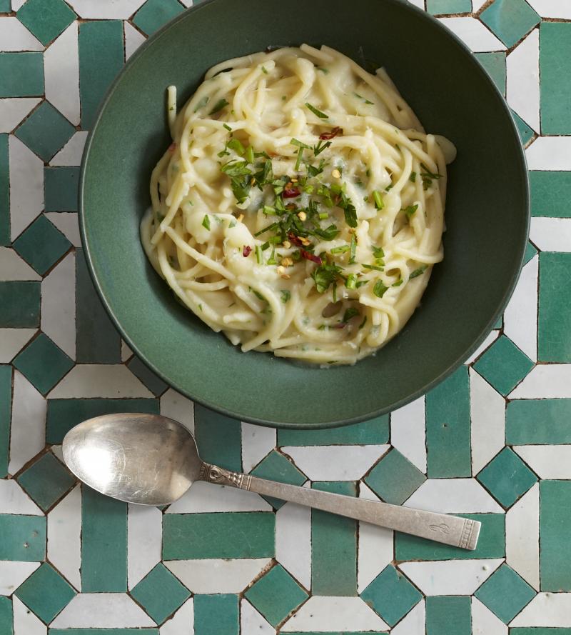 pasta with white wine